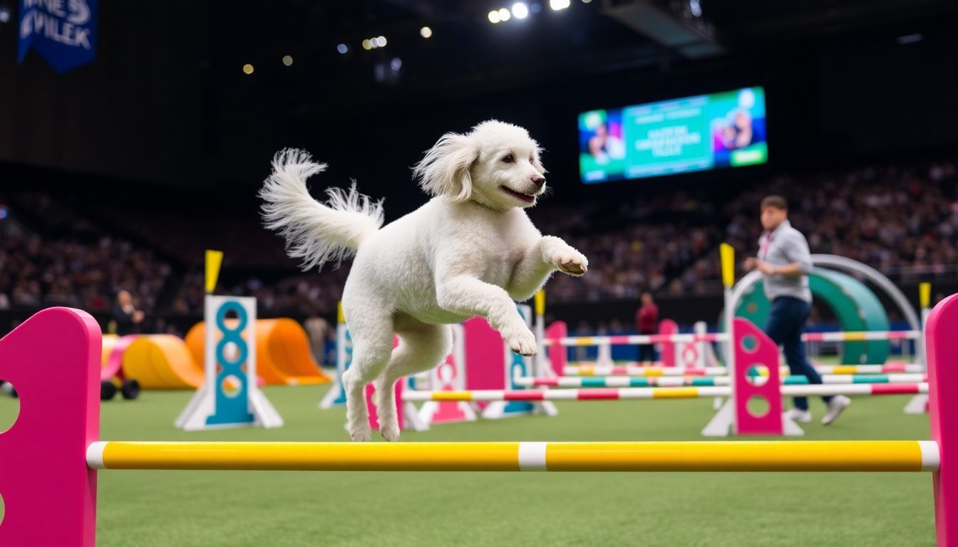 gerard the poodle shines at westminster agility competition 1770091340