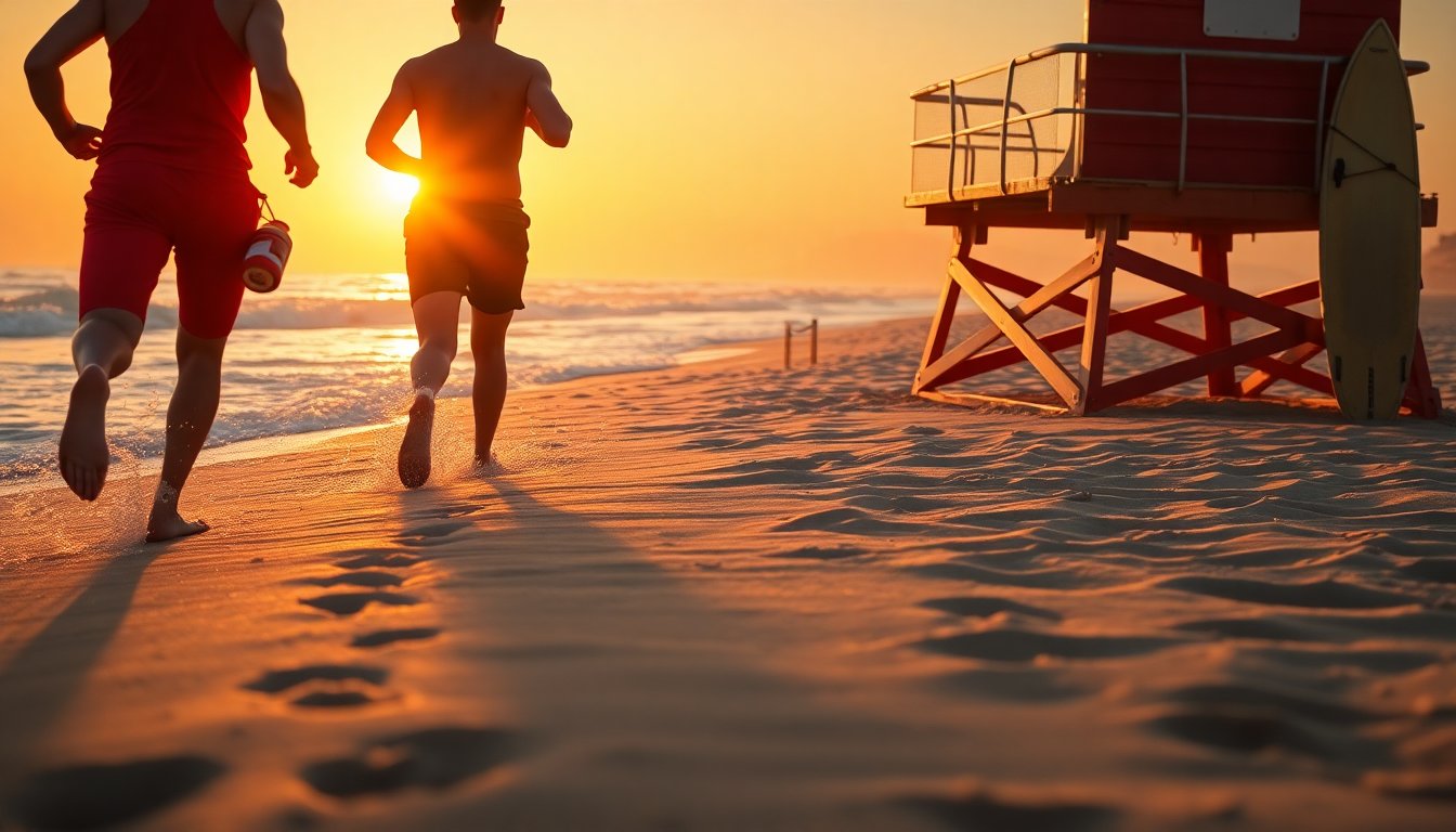 noah beck and co spark buzz with baywatch reboot set photos 1773937671